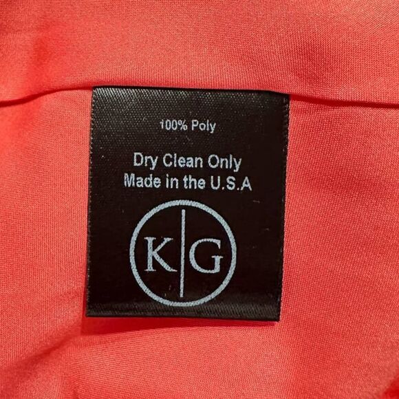 Kimberly Goldson Lesli Clip Dot Long Sleeve Maxi Dress Women's Small Coral NWOT - Picture 12 of 12